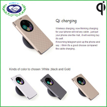 Staubdichte Lederabdeckung Qi Empfänger Drahtloser Aufladeeinheits-Kasten für LG G4